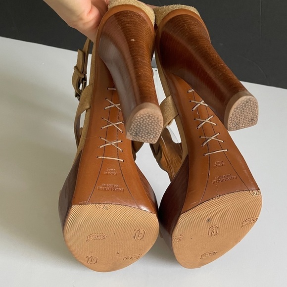 Ralph Lauren Collection suede high heel sandals size 8 - Picture 14 of 16